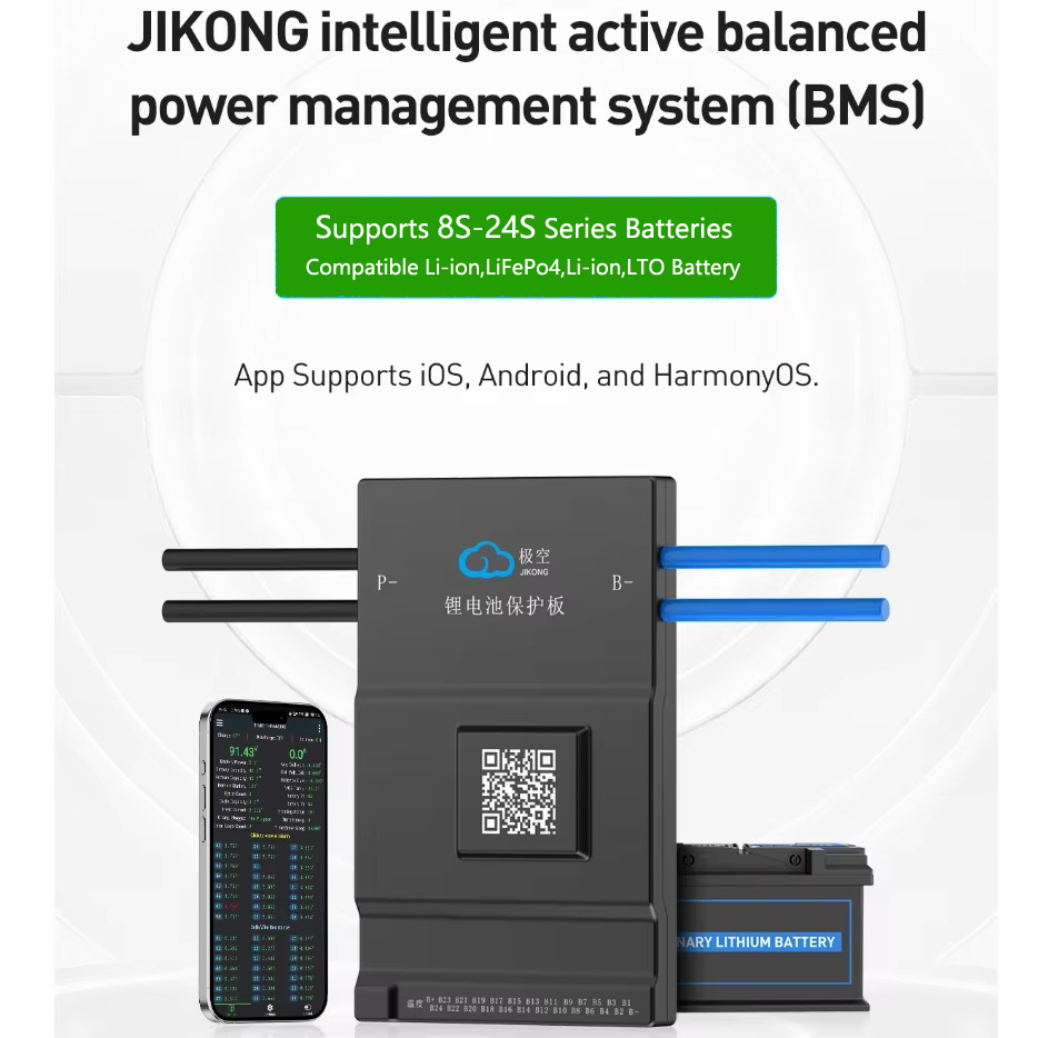 JK BMS Actieve Balancer 150A 2 - Smart Bms 24S 200A Bluetooth Lifepo4 recensie en prijs