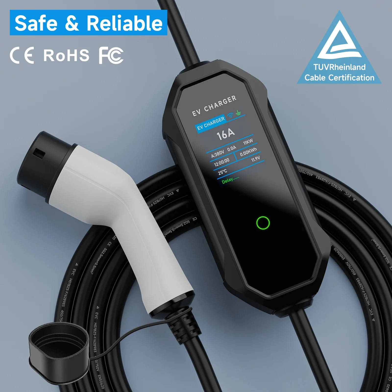 AFEEV Type 2 Draagbare EV-opla - Type 2 Portable Ev Charger 11Kw Cee recensie en prijs